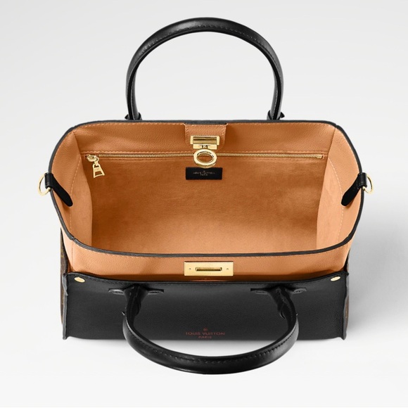 NWT Louis Vuitton ON MY SIDE MM Handbag Black Brown - Picture 5 of 13